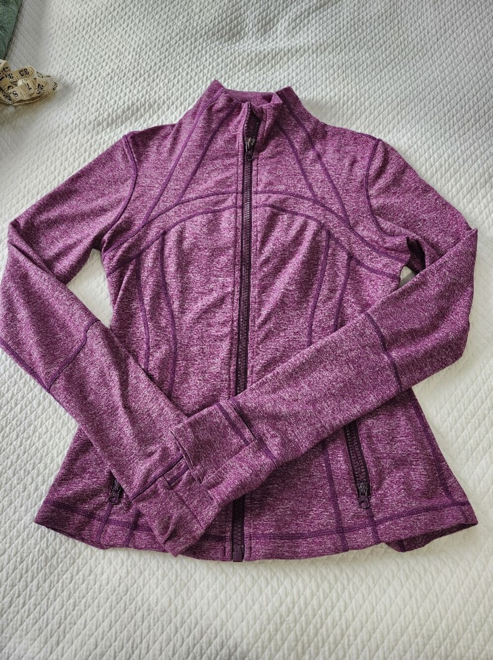lululemon athletica Heather Magenta Full-Zip Performance Jacket